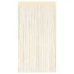 Draperii cu franjuri, 2 buc., 100 x 250 cm, crem