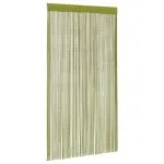 Draperii cu franjuri, 2 buc., 140 x 250 cm, verde