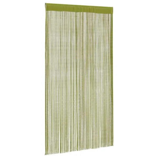 Draperii cu franjuri, 2 buc., 140 x 250 cm, verde