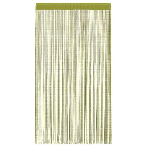 Draperii cu franjuri, 2 buc., 140 x 250 cm, verde