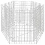 Strat înălțat gabion hexagonal, 160 x 140 x 100 cm