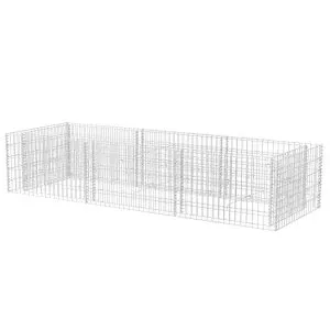 Strat înălțat gabion, 270 x 90 x 50 cm, oțel
