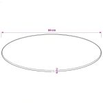 Blat masă din sticlă securizată rotund 800 mm