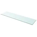 Raft din sticlă transparentă, 100 x 25 cm
