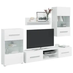 Set mobilier comodă TV de perete
