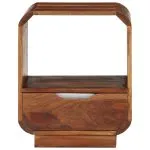 Noptieră cu sertar 2 buc, lemn masiv de sheesham, 40x30x50 cm
