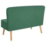 Canapea din material textil, 117 x 55,5 x 77 cm, verde