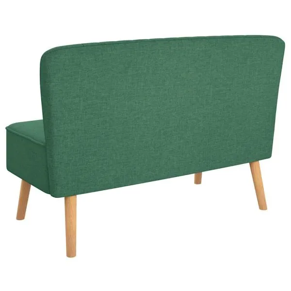 Canapea din material textil, 117 x 55,5 x 77 cm, verde