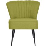 Scaun cocktail, verde, material textil