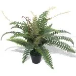 Ferigă artificială cu ghiveci, 60 cm, verde