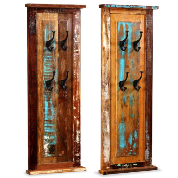 Cuier, 2 buc., 38×100 cm, lemn masiv reciclat