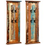 Cuier, 2 buc., 38×100 cm, lemn masiv reciclat