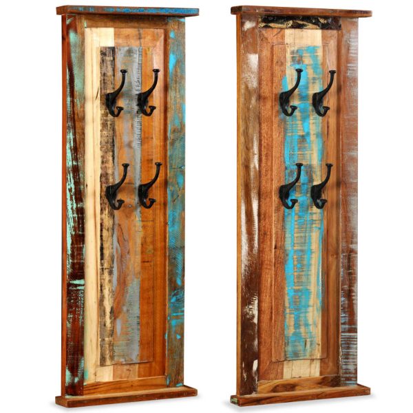 Cuier, 2 buc., 38×100 cm, lemn masiv reciclat