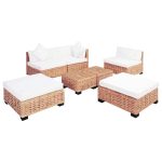 Set canapea, 18 piese, ratan natural