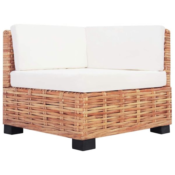 Set canapea, 18 piese, ratan natural