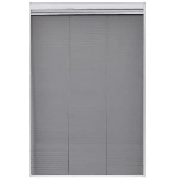 Ecran insecte pentru ferestre, cu umbrar, aluminiu, 80×120 cm