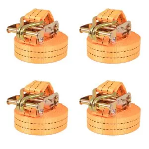 Chingi de fixare cu clichet 4 buc, 1 tonă, 6mx38 mm, portocaliu