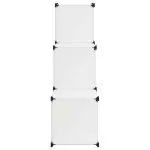 Dulap de depozitare tip cub, 6 compartimente, alb