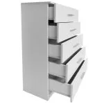 Dulap de depozitare din PAL, 71 x 35 x 106 cm, alb