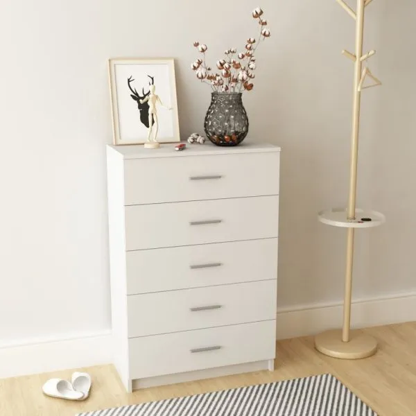 Dulap de depozitare din PAL, 71 x 35 x 106 cm, alb