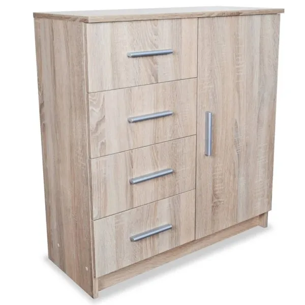 Dulap, stejar, 79x35x88 cm, lemn prelucrat