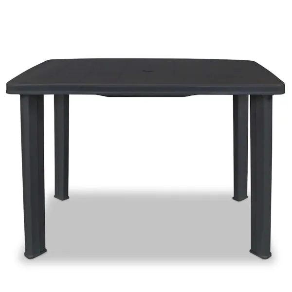 Masă de grădină, antracit, 101 x 68 x 72 cm, plastic