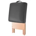 Taburet pliabil de masaj cu șezut gros de 12 cm, negru