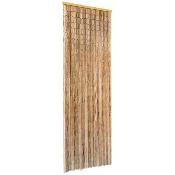 Perdea de ușă pentru insecte, bambus, 56×185 cm