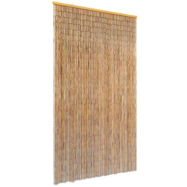 Perdea de ușă pentru insecte, bambus, 100×200 cm
