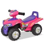 ATV de plimbare pentru copii cu sunet și lumină roz și violet