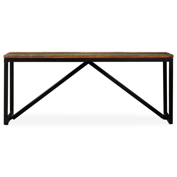 Bancă, 110 x 35 x 45 cm, lemn masiv reciclat