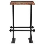 Masă de bar, multicolor, 60 x 60 x 107 cm, lemn masiv reciclat