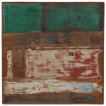 Masă de bar, multicolor, 60 x 60 x 107 cm, lemn masiv reciclat