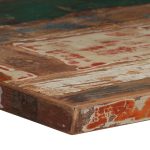 Masă de bar, multicolor, 60 x 60 x 107 cm, lemn masiv reciclat