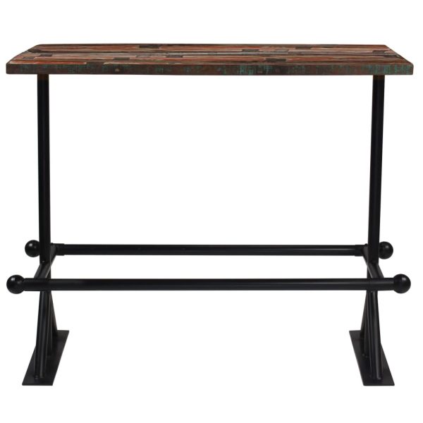 Set mobilier de bar, 7 piese, multicolor, lemn masiv reciclat
