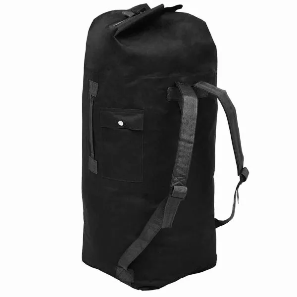 Rucsac în stil militar, 85 L, negru