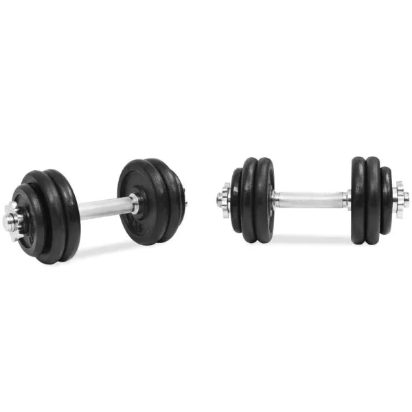 Set de gantere, 18 piese, 30 kg, fontă