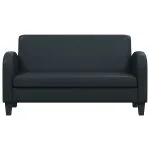 Canapea cu 2 locuri Piele artificială Negru
