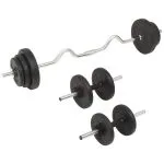 Set de haltere și gantere, 30 kg
