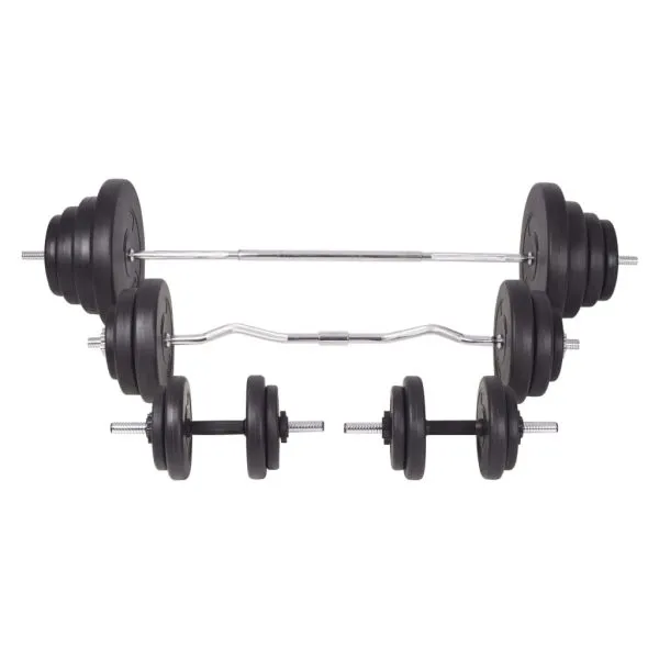 Set de haltere și gantere 120 kg
