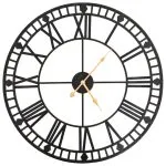 Ceas de perete vintage, cu cuarț, mecanism metal, 60 cm, XXL