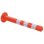Baliză control trafic, 2 buc., plastic, 75 cm