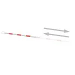 Baliză rutieră retractabilă, 2 buc., 116-197 cm, plastic