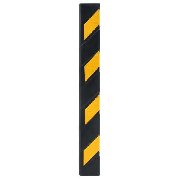 Colțare protectoae reflectorizante, 5 buc., cauciuc, 80 cm