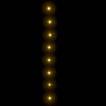 Instalație lumini 1000 LED-uri 100 m 8 efecte de lumină IP44 alb cald