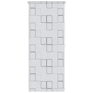 Jaluzea roletă de duș, model pătrate, 120×240 cm