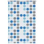 Roletă perdea de duș 140×240 cm Model cercuri