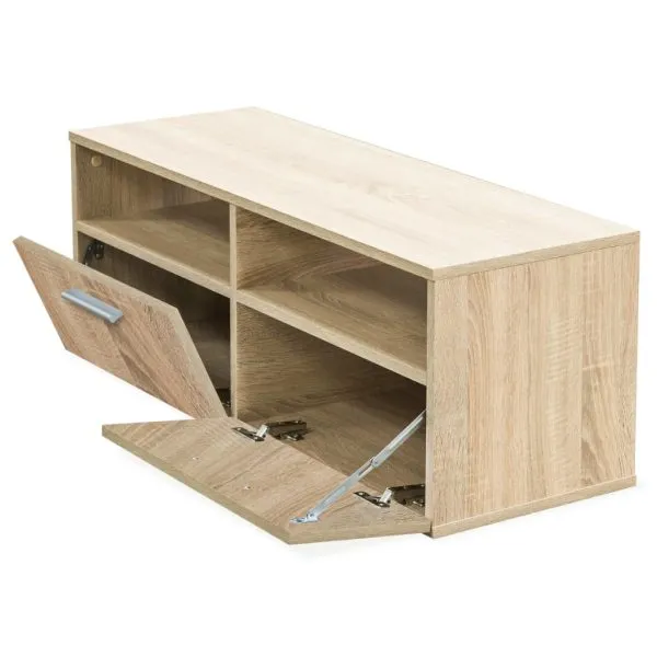Comode TV 2 buc, PAL, 95x35x36 cm, culoarea stejarului
