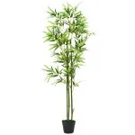 Plantă bambus artificial cu ghiveci 150 cm Verde