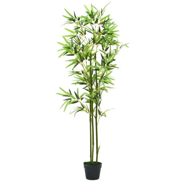 Plantă bambus artificial cu ghiveci 150 cm Verde